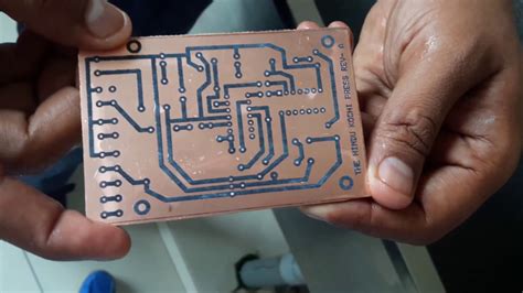 PCB MAKING SIMPLE TONER TRANSFER METHOD YouTube