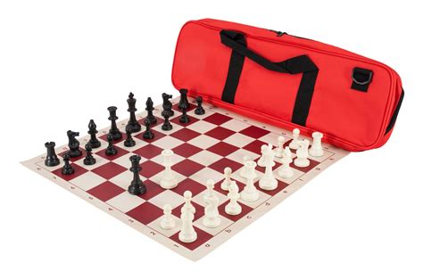 Deluxe Chess Set Combination Solid Plastic Neon Red Ebay