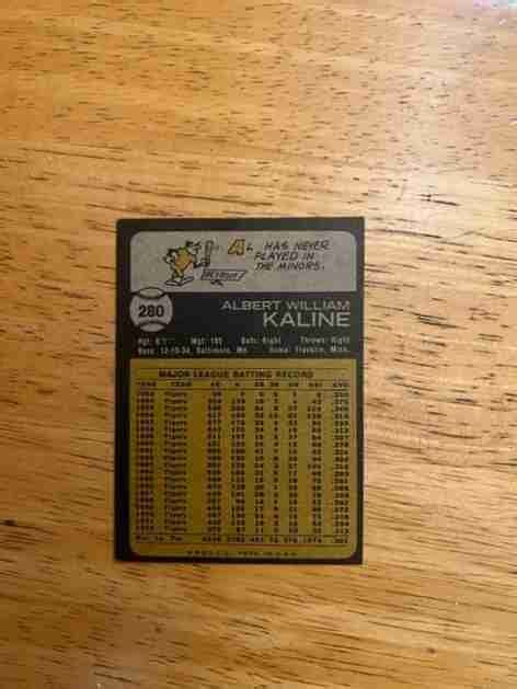 Sportlots Auctions Al Kaline Topps Ex Near Mint Centered