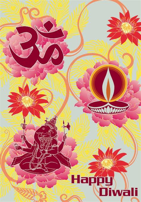 Diwali Greeting Card Design - illustrations Jitesh Patel