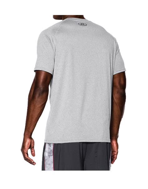 Men S Ua Tech Short Sleeve T Shirt By Under Armour Colour True Gray