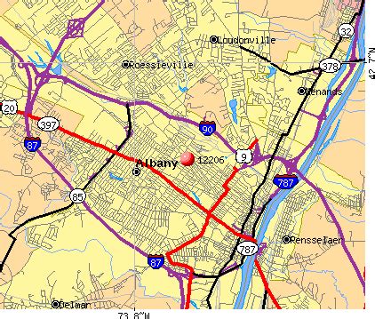 Albany Ny Zip Code Map – Map Vector