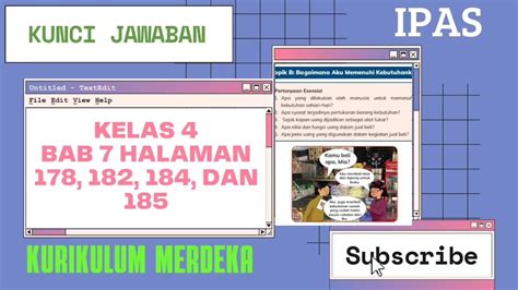 Kunci Jawaban Ipas Kelas 4 Bab 7 Bagaimana Mendapatkan Semua Keperluan