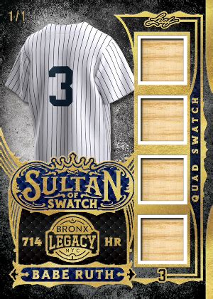 Sultan Of Swatch Babe Ruth MOCK UP Checklistcenter