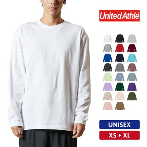 Tシャツ メンズ 長袖 無地 Unitedathle（ユナイテッドアスレ） ロングスリーブtシャツ（1 6インチリブ） 5011 01 5011 01 ウェアプリントのgrafit