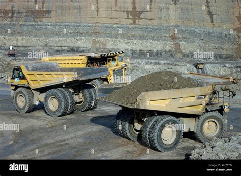 caterpillar dump truck stock photo alamy
