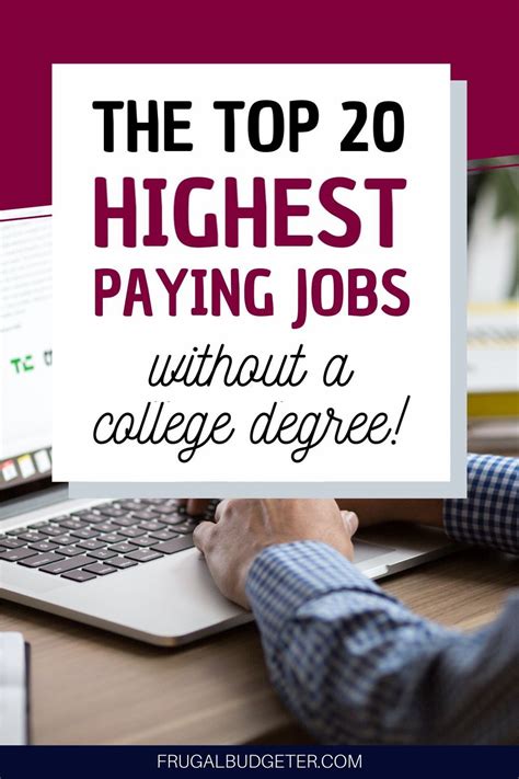 The Top 20 Highest Paying Jobs Without A College Degree High Paying