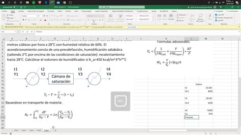 Ejercicio De Humidificaci N Volumen De C Mara De Saturaci N