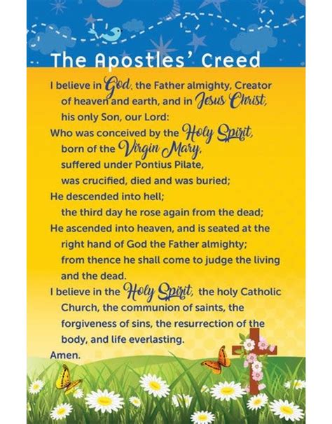 The Apostles' Creed Prayer Card - The Pearl