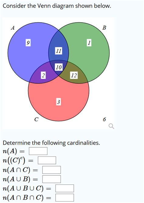 Solved Consider The Venn Diagram Shown Below 12 Determine Chegg Hot Sex Picture