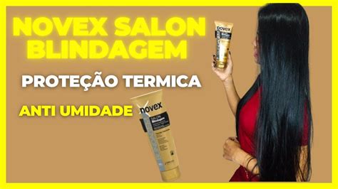 Testei Novex Salon Blindagem Youtube