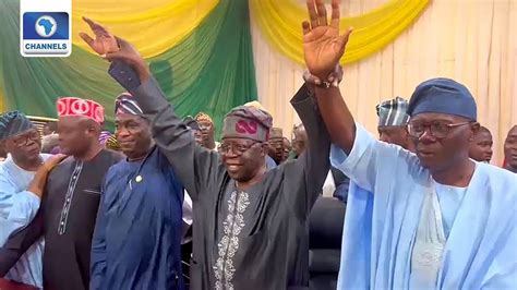 2023 Tinubu Endorses Sanwo Olu Hamzat For Second Term Youtube