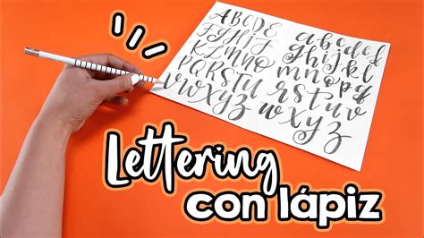 LETTERING con LÁPIZ 5 consejos para principiantes y ABECEDARIO