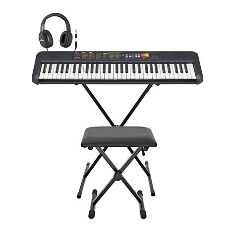 Yamaha Psr F Teclado Port Til Set Con Soporte En X Auriculares Y