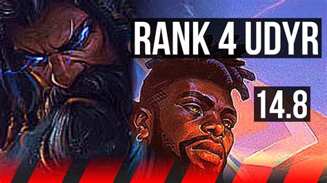 UDYR Vs K SANTE TOP Rank 4 Udyr 5 2 10 KR Challenger 14 8