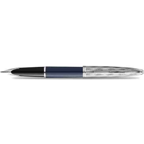 Waterman Carene L’Essence du Bleu Fountain Pen - Metal & Blue - Pen ...