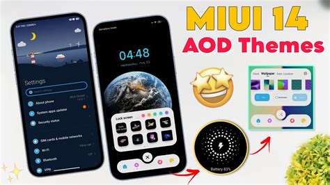 MIUI 14 AOD Customized Themes Miui 14 New Premium Themes Charging