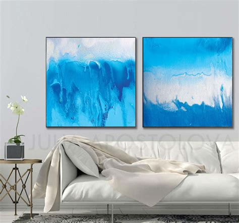 Tropical Escape Aqua Blue Wall Art Canvas Art Print Beach