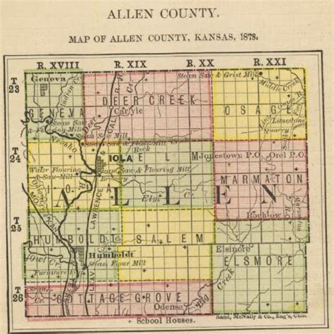 Allen County Kansas Maps