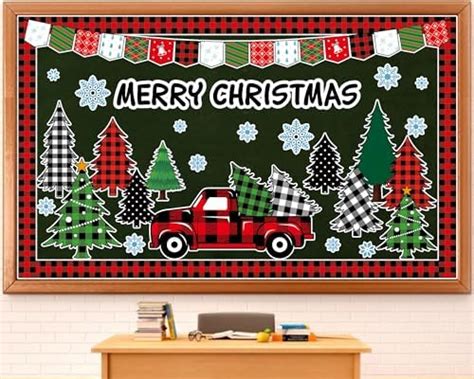 Amazon Zhanmai Christmas Bulletin Board Set Xmas Cutouts Christmas