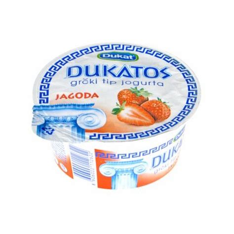 Dukat Dukatos grčki tip jogurta jagoda 150g čaša ePonuda