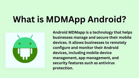 What Is MDM App Android A Comprehensive Guide AndroidSRC