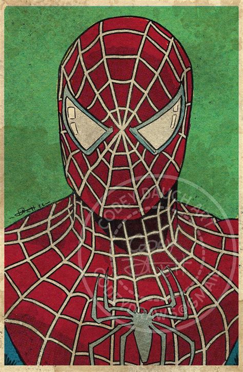 Spider Man Tobey Maguire 11x17 Fine Art Print Etsy