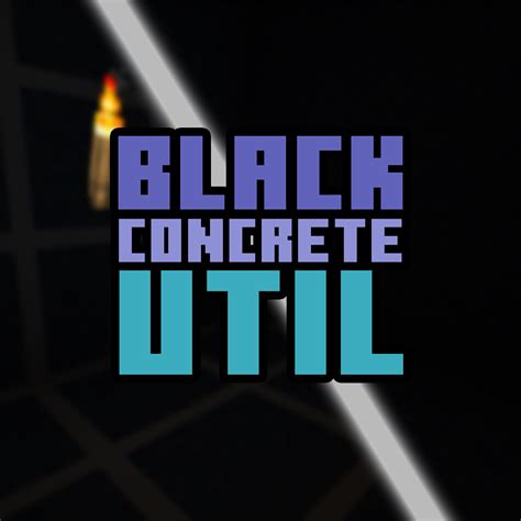 Black Concrete Util - Minecraft Resource Pack