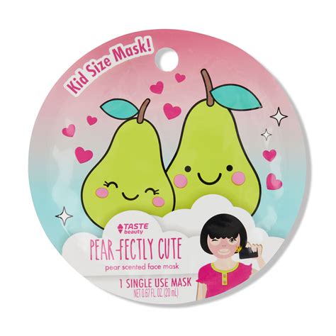 Taste Beauty Pear-Fectly Cute Pear Scented Kid-Size Sheet Face Mask for ...