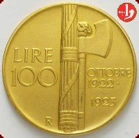 Lire D Oro Fascio Del Regno D Italia Vittorio Emanuele Iii