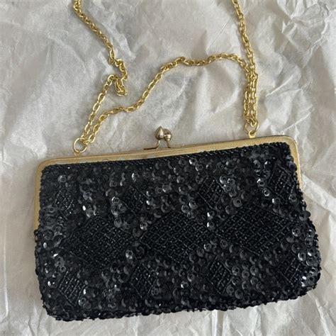 Walborg Bags Vintage Walborg Beaded Purse Black Poshmark