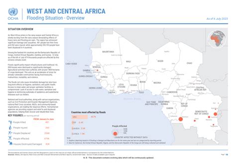 West And Central Africa Flooding Situation Overview As Of 6 July