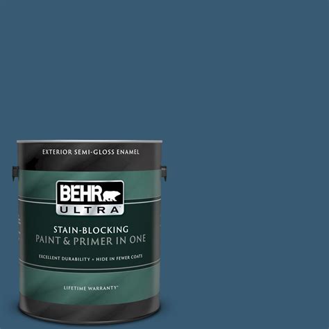 Behr Ultra Gal S Superior Blue Semi Gloss Enamel Exterior