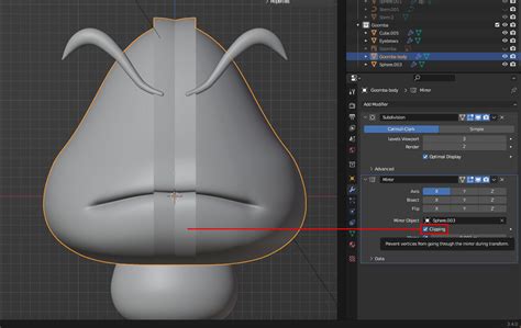 Why Clipping In Mirror Modifier Doesn T Work Modeling Blender