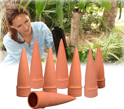 RoseFlower 8 Pcs Irrigation Goutte à Goutte Kit Vacances en céramique d