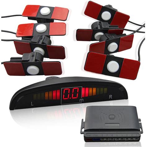 Car LED Parking Sensor System 8 Parktronics 13mm Original Flat car ...