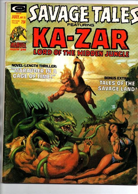 Savage Tales Ka Zar Magazine Vf Comic Books Bronze