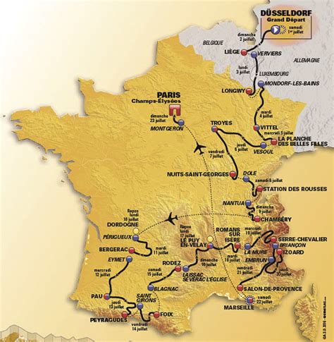 Tour De France 2017 Route Map Tour De France 2021 Map Succesuser