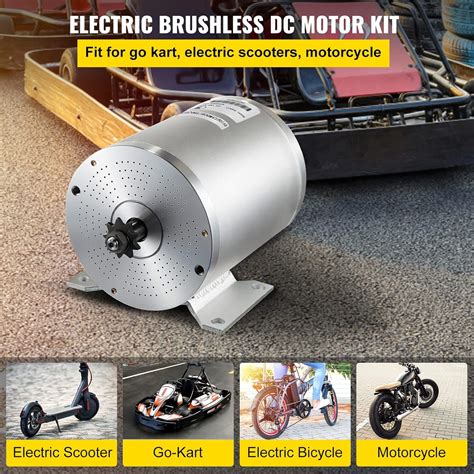 BestEquip Motor eléctrico de corriente continua kit de motor sin