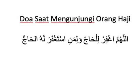 Bacaan Doa Saat Bertamu Ke Rumah Orang Pulang Naik Haji Barakahnya