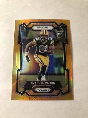 Panini Prizm Emanuel Wilson Orange Prizm Rookie Green Bay