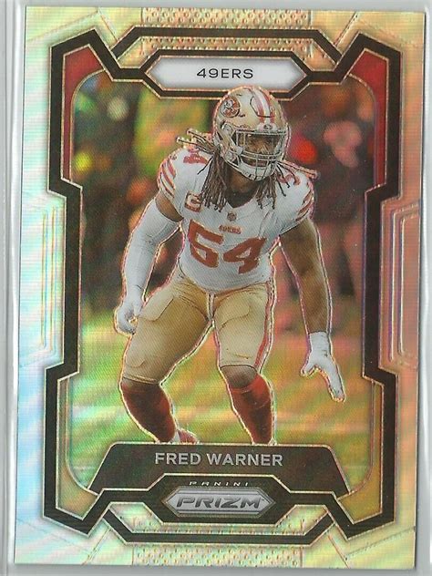 Fred Warner Panini Prizm Silver Prizm Ebay