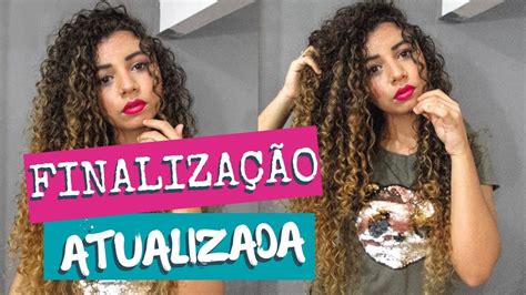 Finalização pra cabelo cacheado Definição e Volume passo a passo