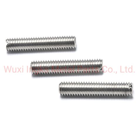 M M Slotted Driver Flat Point Stainless Steel Grub Screw China