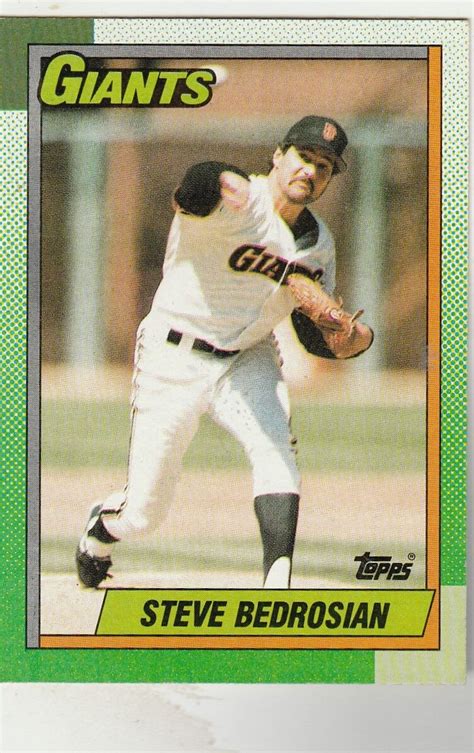 Free Shipping Mint Topps Steve Bedrosian Giants Ebay