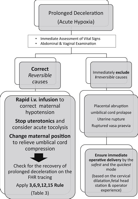 Optimizing The Management Of Acute Prolonged Decelerations And Fetal Bradycardia Based On The