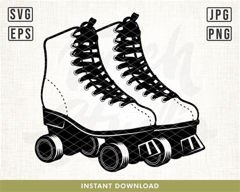 Roller Skates Svg Skate Svg Skating Svg File Retro Svg Roller Skate