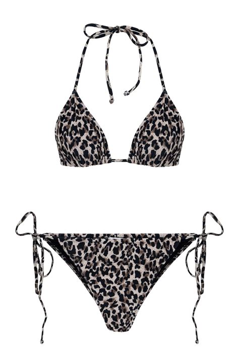 Leopar Desenli Gen Bikini Tak M