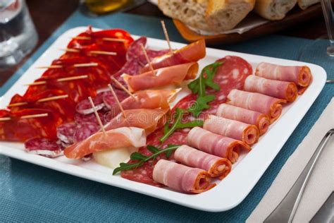 Spanish Meat Antipasto Platter Stock Photo Image Of Cured Restaurant