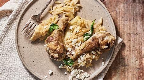 1 Pot Greek Chicken Drumsticks And Orzo Recipe